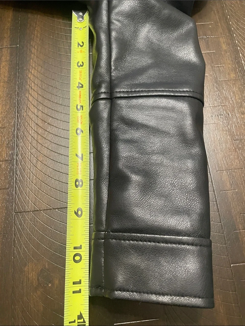 Zara Girls Black Faux Leather Moto Jacket Size 6 Biker Jacket